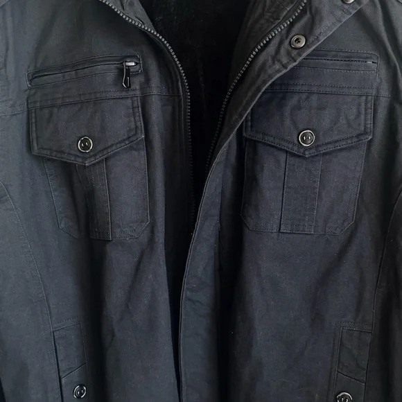 TACVASEN Men's Large Winter Outdoor Jacket Casual Cargo Coat with Mlti Pockets - Picture 13 of 16